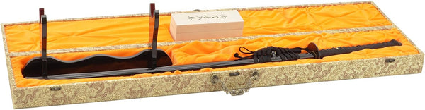 DELUXE JAPANESE SAMURAI KATANA SWORDS SILK BOX