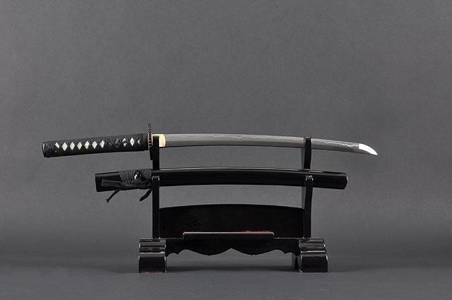 FULLY HANDMADE EMPIRE WHEEL PRACTICAL JAPANESE SAMURAI WAKIZASHI SWORD - buyblade