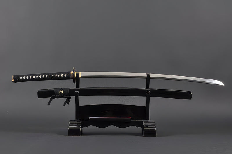 Dragon Katana - 1095 Steel, Black Lacquer Saya – Handmade Sword
