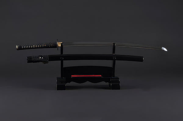 Root Claw Katana - 1095 High Carbon Steel, Black Saya – Handmade Sword