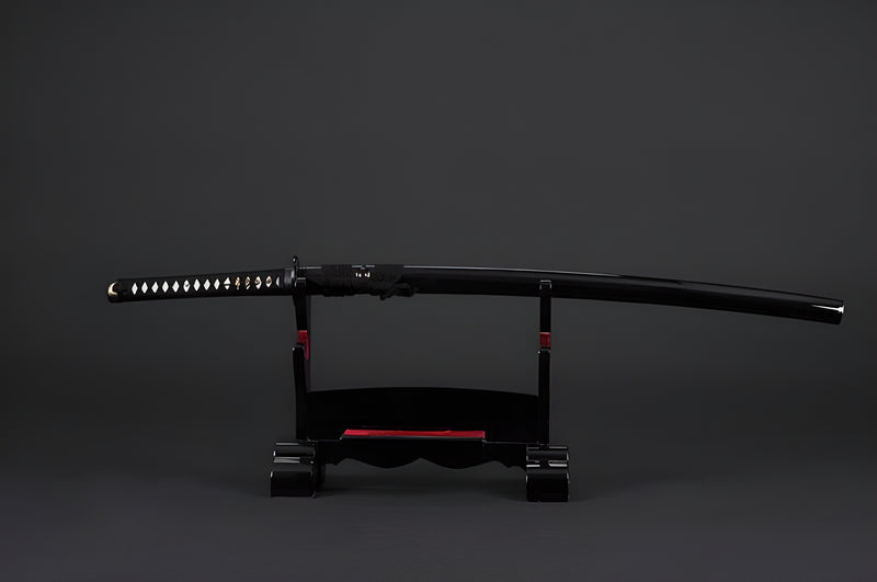Root Claw Katana | 1095 High Carbon Steel | Black Bamboo Saya ...