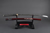 Root Claw Katana — 1045 Carbon Steel, Red Saya with Flowing Mother Of Pearl Inlay, Hand Forged, Full Tang, Battle Ready