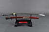 Whirling Cloud Katana — 1045 Carbon Steel, Red Saya with Flowing Mother Of Pearl Inlay, Hand Forged, Full Tang, Battle Ready
