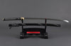 Crane Katana — 1045 Carbon Steel, Black Saya with Flowing Mother Of Pearl Inlay, Hand Forged, Full Tang, Battle Ready