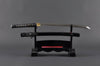 Warrior Wakizashi — 1045 Carbon Steel, Dual-Scene Warriors Tsuba, Hand Forged, Full Tang, Battle Ready