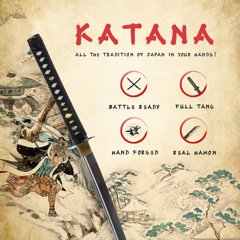 FULLY HAND FORGED AEOLUS JAPANESE SAMURAI KATANA SWORD