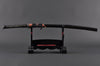 Whirling Cloud Katana — 1095 High Carbon Steel, Clay Tempered, Sharkskin & Buffalo Horn Saya, Hand Forged, Full Tang, Battle Ready