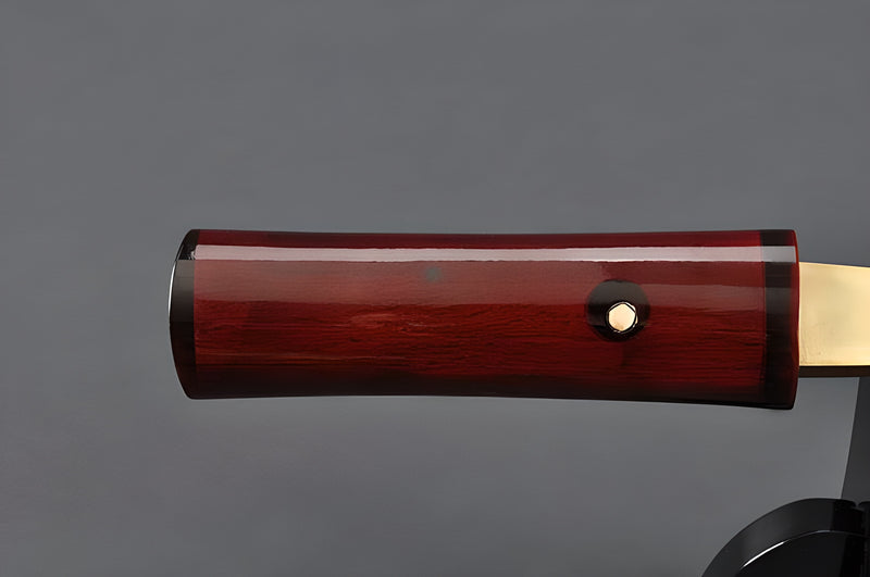 Red Tanto - 1095 High Carbon Steel, Red Saya – Handmade Sword
