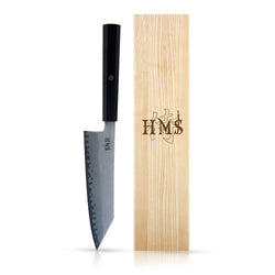 HMS 7-Inch HAP40 Triple-Layer Steel Kiritsuke Japanese Chef Knife