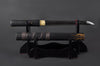Golden Flame Tanto — 1045 Carbon Steel, Hand Forged, Full Tang, Battle Ready