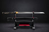 Wave Wakizashi — 1045 Carbon Steel, Heat Tempered, Hand Forged, Full Tang, Battle Ready
