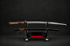 Four Diamond Wheel Katana — 1045 Carbon Steel, Heat Tempered, Brown Ito, Hand Forged, Full Tang, Battle Ready