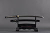 Tomoe Crest Wakizashi — 1045 Carbon Steel, Hand Forged, Full Tang, Battle Ready