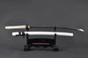 Crane Katana — 1045 Carbon Steel, White Saya, Hand Forged, Full Tang, Battle Ready