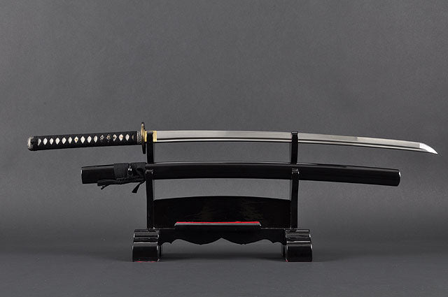 Forged Folded DH Steel Handmade Katana Samurai Sword Leather Wrap Dragonfly  Tsuba
