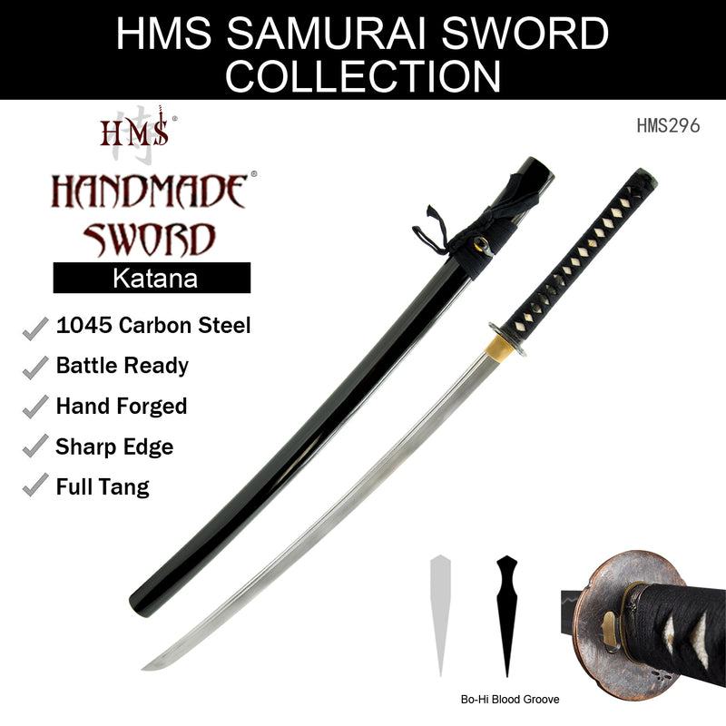 FULLY HAND FORGED PRACTICAL DRAGONFLY SAMURAI KATANA SWORD