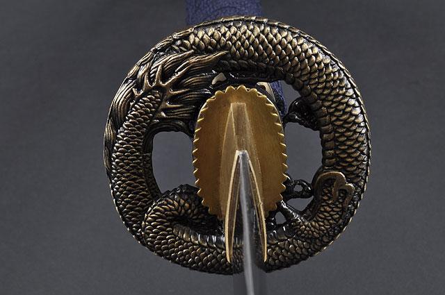 Japanese Samurai Katana Swords, Functional, Hand Forged, 1045 Carbon Steel, Heat Tempered, Full Tang, Sharp, Dragon