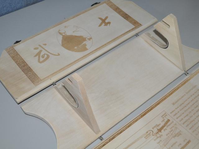 TRIANGULAR WOODEN SWORD STAND - buyblade