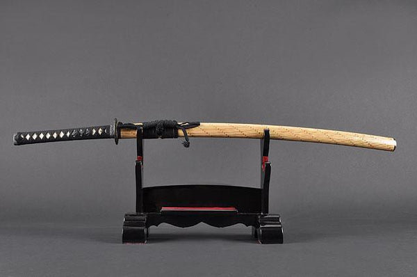 FULLY HAND FORGED YELLOW BAMBOO KATANA SWORD - buyblade