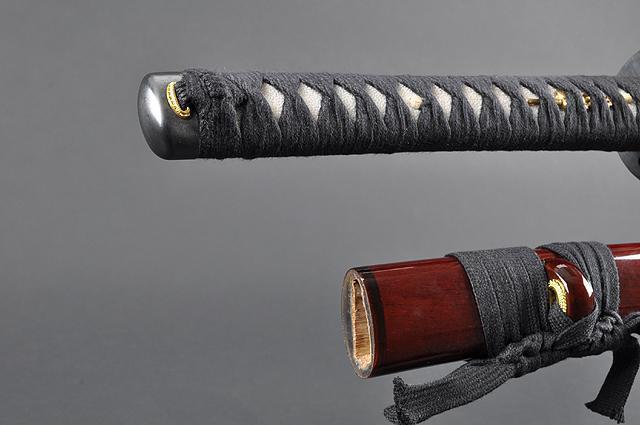 FULLY HAND FORGED RED MOTHER OF PEARL DRAGON SAMURAI KATANAS SWORDS - buyblade