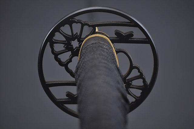 FULLY HAND FORGED CLAY TEMPER PRACTICAL SAKURA BLACK KATANA SWORD