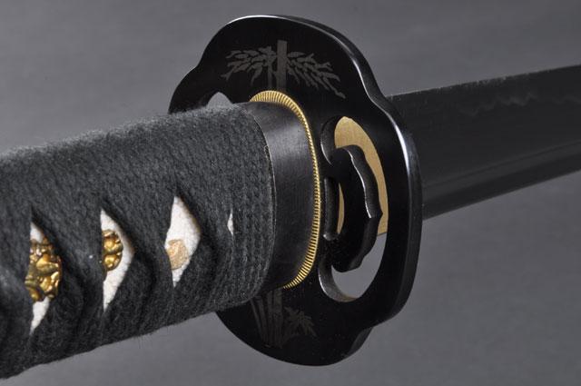 FULLY HAND FORGED RED FULL TANG IRON BAMBOO JAPANESE SAMURAI KATANA SWORD - buyblade