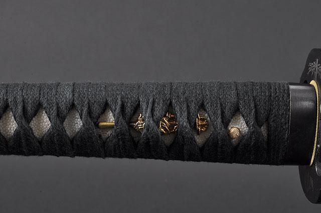 FULLY HAND FORGED RED FULL TANG IRON BAMBOO JAPANESE SAMURAI KATANA SWORD - buyblade