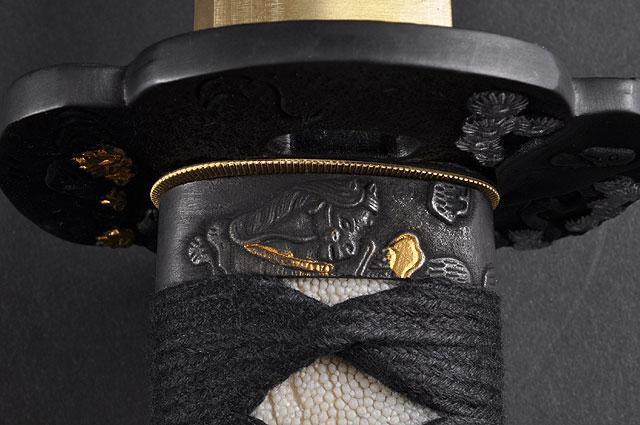 FULLY HAND FORGED RED FULL TANG IRON PINE JAPANESE SAMURAI KATANA SWORD - buyblade