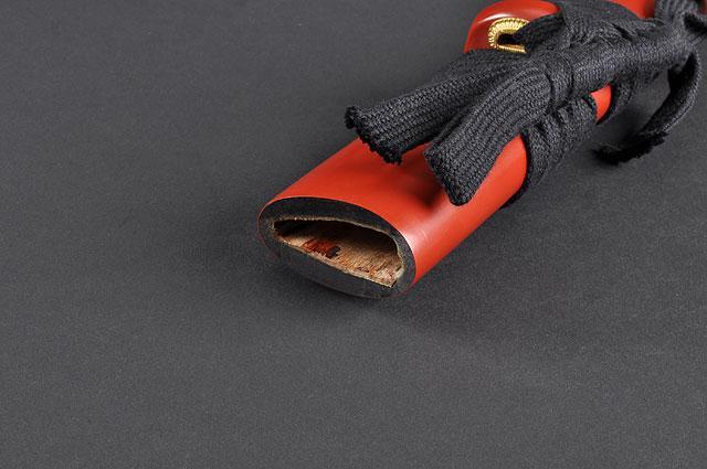 FULLY HAND FORGED RED FULL TANG IRON PINE JAPANESE SAMURAI KATANA SWORD - buyblade
