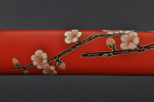 FULLY HAND FORGED RED FULL TANG IRON PINE JAPANESE SAMURAI KATANA SWORD - buyblade