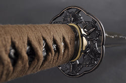 FULLY HAND FORGED FULL TANG BLACK JAPANESE WAKIZASHI SWORD