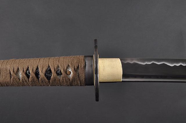 FULLY HAND FORGED FULL TANG BLACK JAPANESE WAKIZASHI SWORD