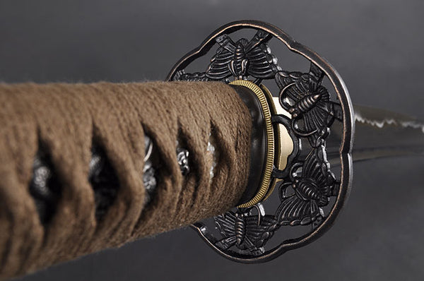 FULLY HAND FORGED FULL TANG BLACK JAPANESE KATANA SWORD