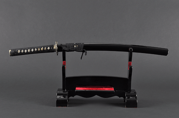 FULLY HANDMADE CLAY TEMPERED DAMASCUS DRAGON SAMURAI WAKIZASHI SWORD - buyblade