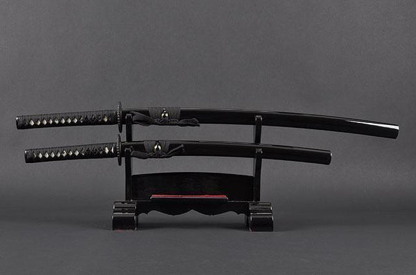 FULLY HANDMADE EMPIRE WHEEL ALUMINIUM JAPANESE KATANA & WAKIZASHI TRAINING SWORDS - buyblade