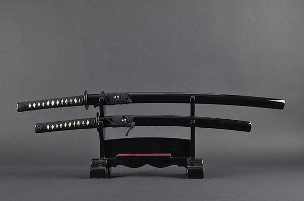 FULLY HANDMADE STAINLESS JAPANESE SAMURAI KATANA & WAKIZASHI TRAINING SWORDS - buyblade