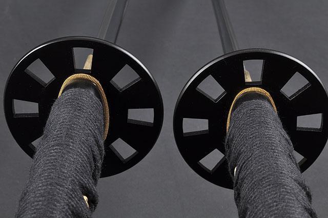 FULLY HANDMADE STAINLESS JAPANESE SAMURAI KATANA & WAKIZASHI TRAINING SWORDS - buyblade