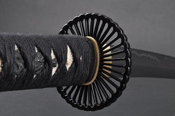 FULLY HANDMADE EMPIRE WHEEL PRACTICAL JAPANESE SAMURAI KATANA SWORD - buyblade