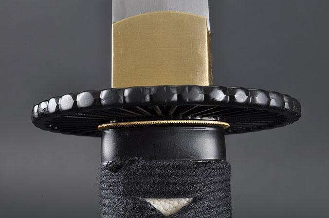 FULLY HANDMADE EMPIRE WHEEL PRACTICAL JAPANESE SAMURAI KATANA SWORD - buyblade