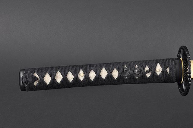 FULLY HANDMADE EMPIRE WHEEL PRACTICAL JAPANESE SAMURAI KATANA SWORD - buyblade
