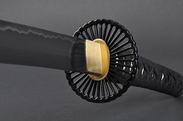 FULLY HANDMADE EMPIRE WHEEL PRACTICAL JAPANESE SAMURAI KATANA SWORD - buyblade