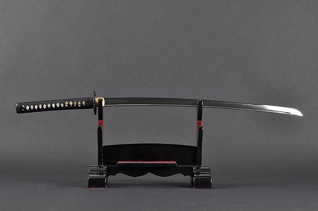 FULLY HANDMADE EMPIRE WHEEL CLAY TEMPERED JAPANESE SAMURAI KATANA SWORD - buyblade