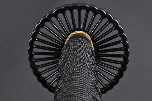 FULLY HANDMADE EMPIRE WHEEL CLAY TEMPERED JAPANESE SAMURAI KATANA SWORD - buyblade