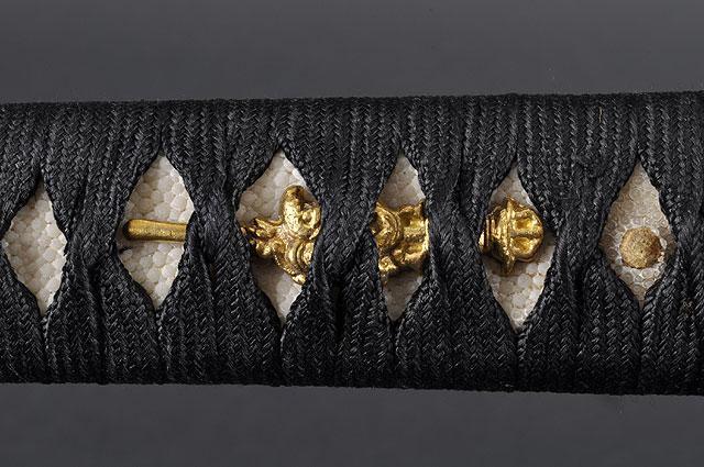 FULLY HANDMADE EMPIRE WHEEL CLAY TEMPERED JAPANESE SAMURAI KATANA SWORD - buyblade