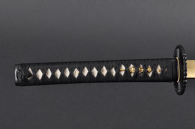 FULLY HANDMADE EMPIRE WHEEL CLAY TEMPERED JAPANESE SAMURAI KATANA SWORD - buyblade