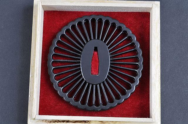 JAPANESE SAMURAI KATANA SWORD EMPIRE WHEEL TSUBA - buyblade