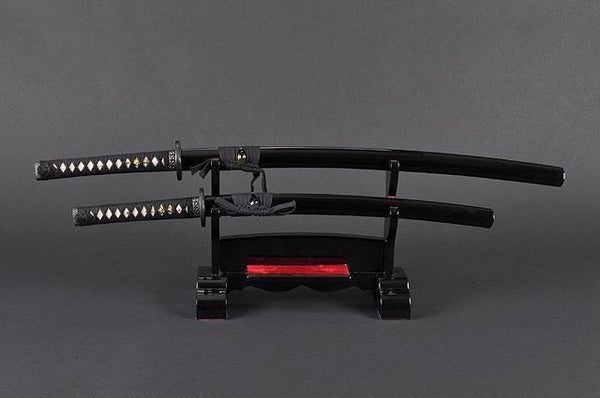 FULLY HANDMADE CLAY TEMPERED JAPANESE SAMURAI KATANA & WAKIZASHI SWORD - buyblade
