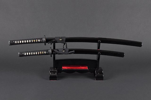 FULLY HANDMADE CLAY TEMPERED JAPANESE SAMURAI KATANA & WAKIZASHI SWORD - buyblade