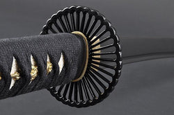 FULLY HANDMADE EMPIRE WHEEL QUALITY LONG HANDLE JAPANESE SAMURAI KATANA SWORD - buyblade