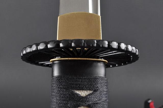FULLY HANDMADE EMPIRE WHEEL QUALITY LONG HANDLE JAPANESE SAMURAI KATANA SWORD - buyblade